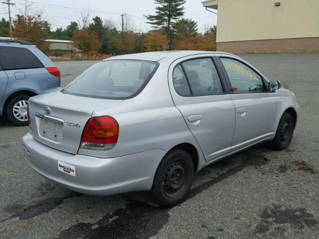 JTDBT123450360456 - 2005 TOYOTA ECHO SILVER photo 4