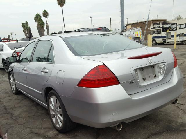 1HGCM66507A083734 - 2007 HONDA ACCORD EX SILVER photo 3