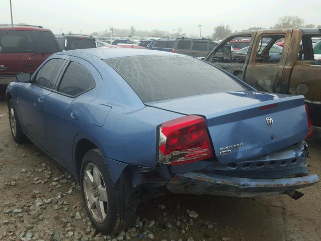 2B3LK43G37H739717 - 2007 DODGE CHARGER SE BLUE photo 3