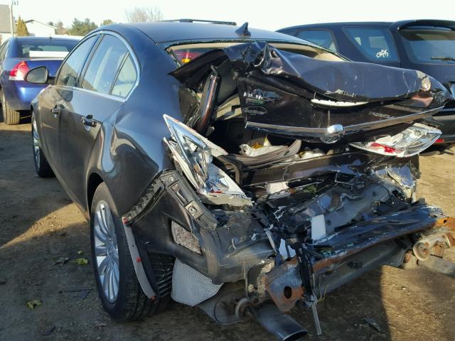 W04GW5EV1B1077739 - 2011 BUICK REGAL CXL BROWN photo 3