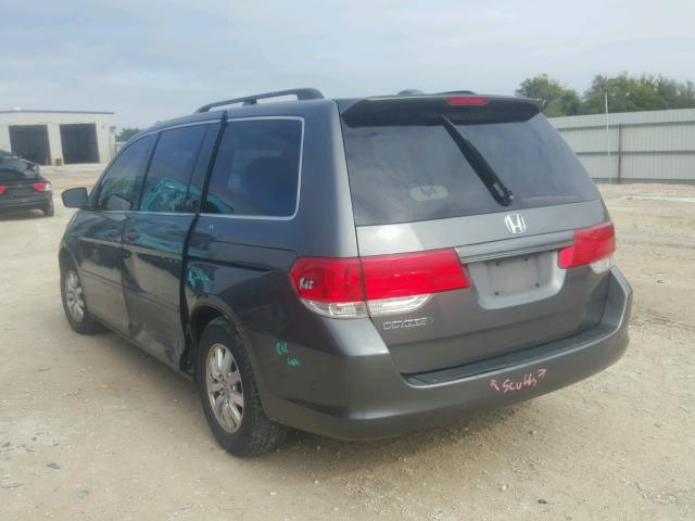 5FNRL38798B084494 - 2008 HONDA ODYSSEY EX GRAY photo 3