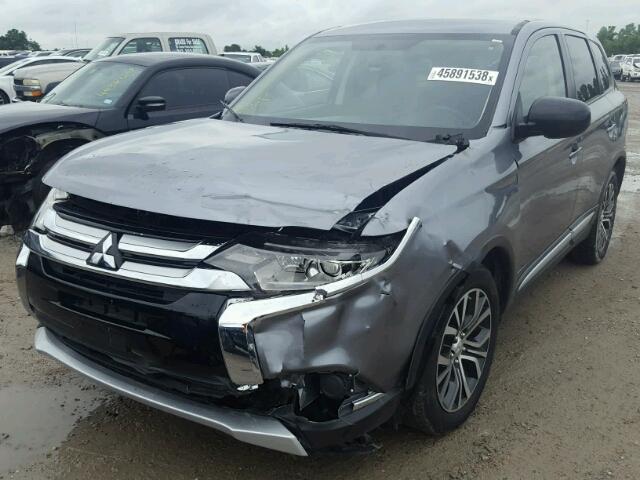 JA4AD2A32HZ018661 - 2017 MITSUBISHI OUTLANDER GRAY photo 2