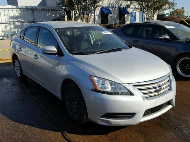 1N4AB7AP9DN904334 - 2013 NISSAN SENTRA SILVER photo 1