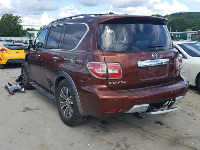 JN8AY2ND4J9056612 - 2018 NISSAN ARMADA SV ORANGE photo 3