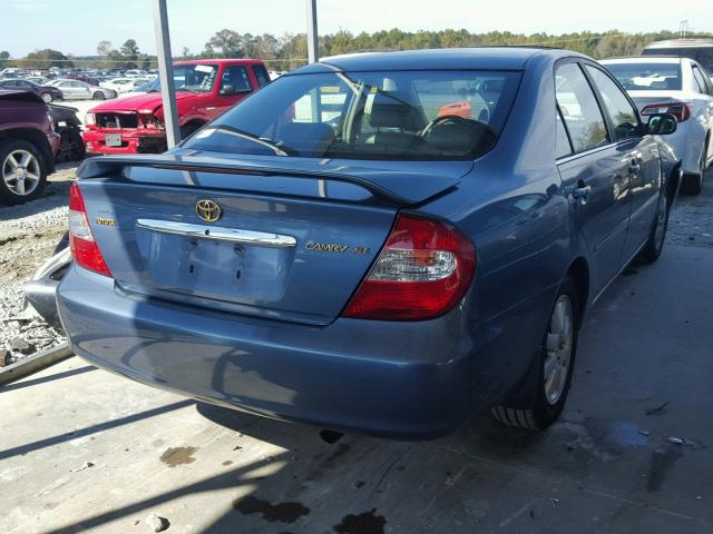 4T1BE32K23U683452 - 2003 TOYOTA CAMRY BLUE photo 4