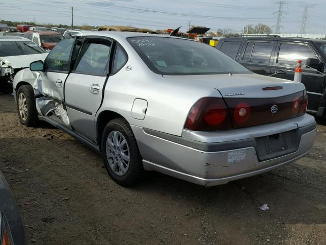 2G1WF52E019358763 - 2001 CHEVROLET IMPALA SILVER photo 3