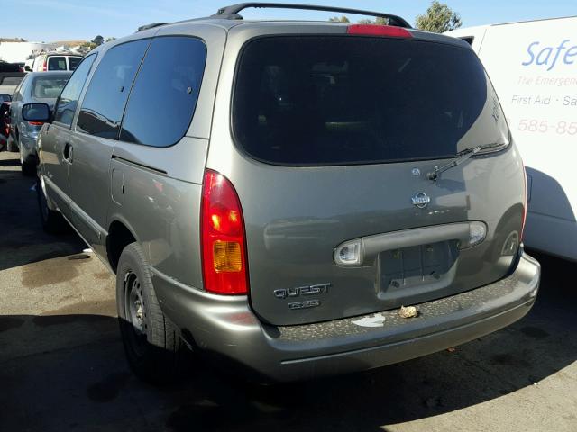 4N2XN11T2XD823298 - 1999 NISSAN QUEST SE GRAY photo 3