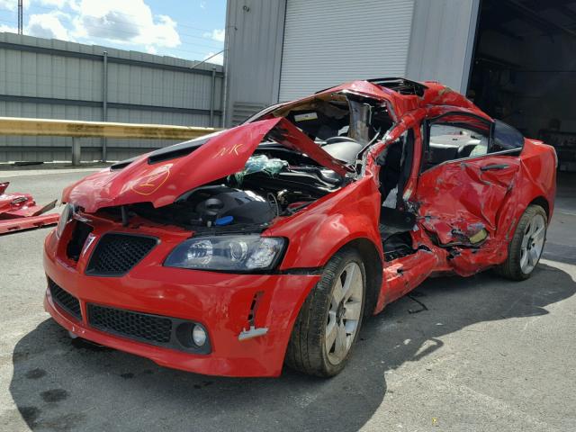 6G2EC57Y28L135889 - 2008 PONTIAC G8 GT RED photo 2