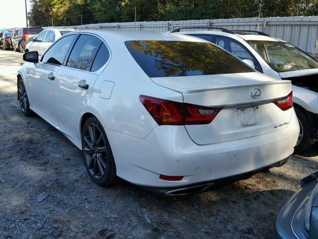 JTHCE1BL2D5011035 - 2013 LEXUS GS 350 WHITE photo 3