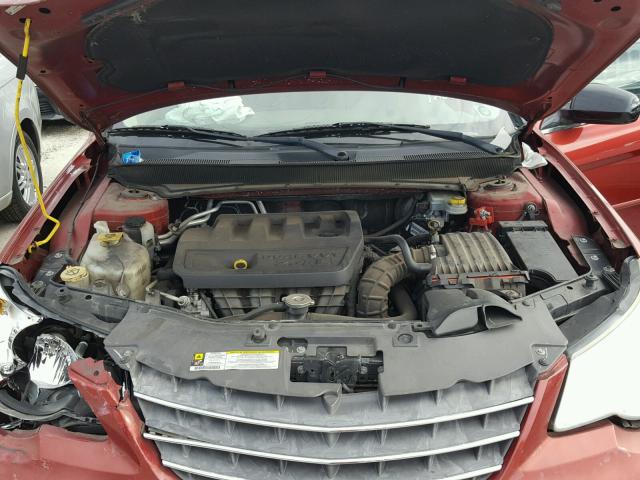 1C3LC46BX9N530520 - 2009 CHRYSLER SEBRING LX RED photo 7