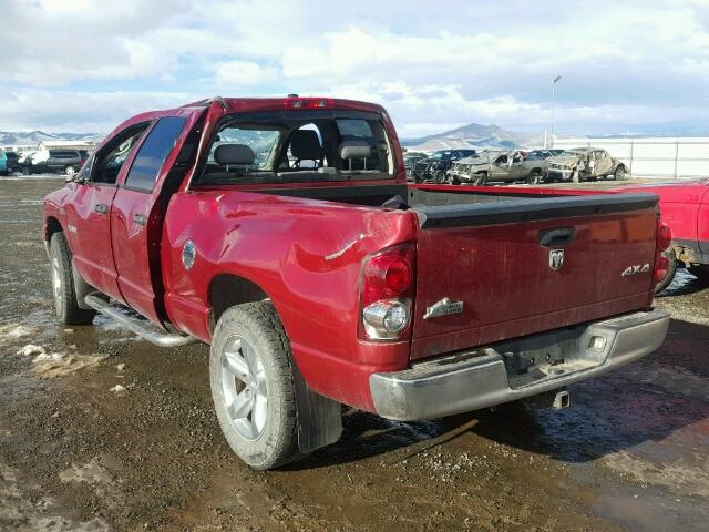 1D7HU18248S619032 - 2008 DODGE RAM 1500 S RED photo 3