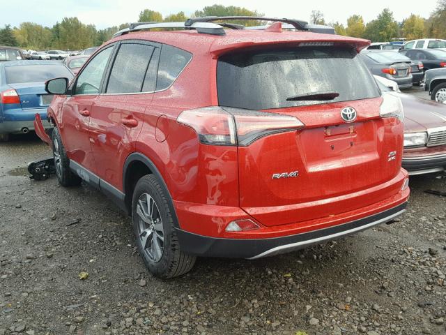 2T3RFREV3HW686086 - 2017 TOYOTA RAV4 XLE RED photo 3