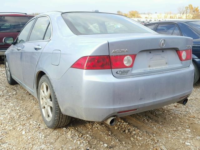 JH4CL96855C029424 - 2005 ACURA TSX BLUE photo 3