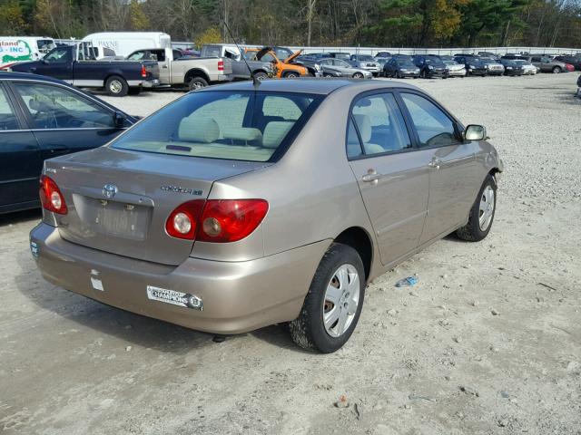 1NXBR32E68Z998082 - 2008 TOYOTA COROLLA BEIGE photo 4