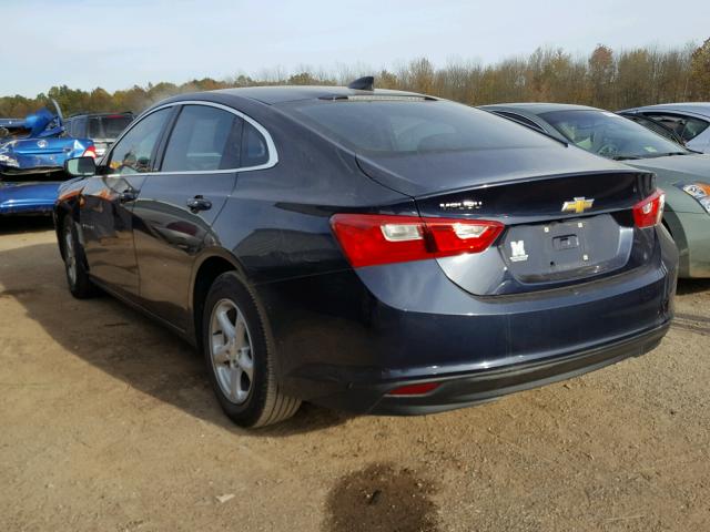 1G1ZB5ST2HF161053 - 2017 CHEVROLET MALIBU LS BLUE photo 3