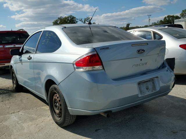 1FAHP32N18W201381 - 2008 FORD FOCUS S/SE BLUE photo 3