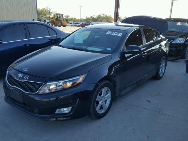 KNAGM4A70F5655855 - 2015 KIA OPTIMA LX BLACK photo 2