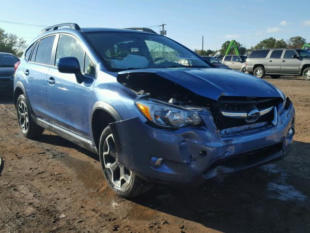 JF2GPAKC7E8344796 - 2014 SUBARU XV CROSSTR BLUE photo 1