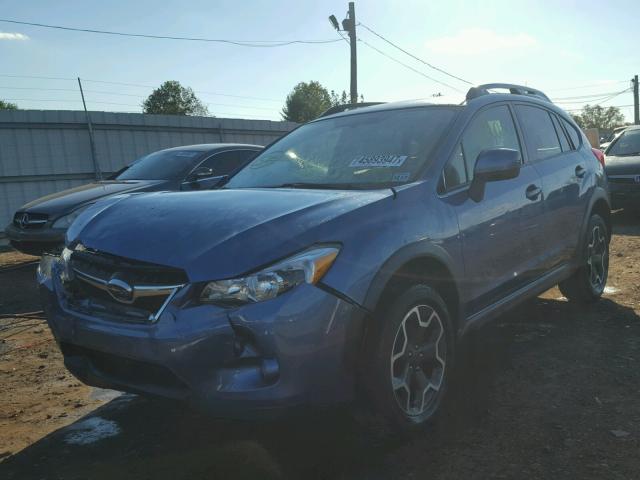 JF2GPAKC7E8344796 - 2014 SUBARU XV CROSSTR BLUE photo 2