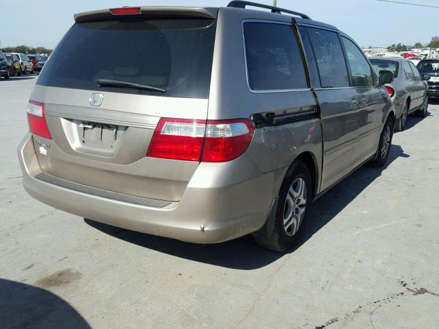 5FNRL38706B430963 - 2006 HONDA ODYSSEY EX GOLD photo 4