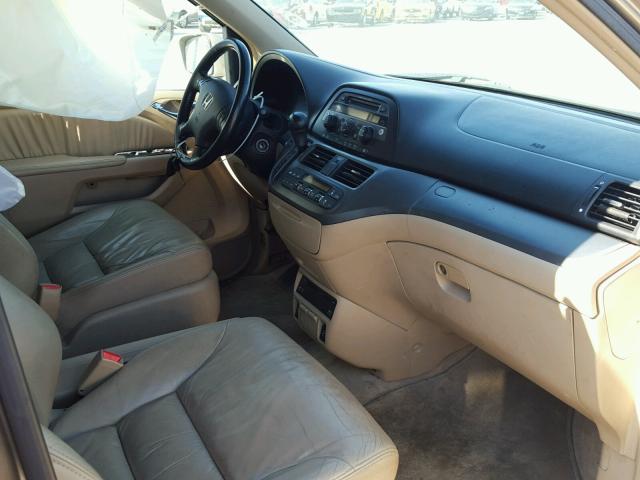 5FNRL38706B430963 - 2006 HONDA ODYSSEY EX GOLD photo 5