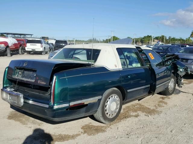 1G6KD54Y5XU708521 - 1999 CADILLAC DEVILLE GREEN photo 4