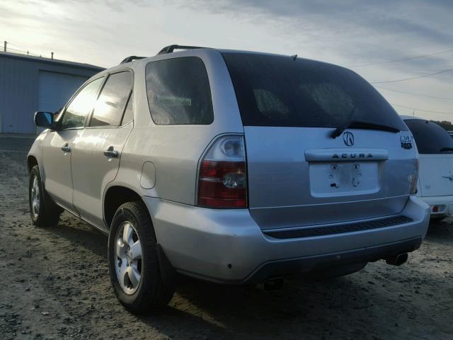 2HNYD18226H504440 - 2006 ACURA MDX SILVER photo 3