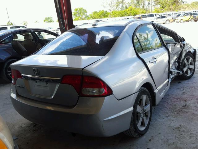 1HGFA16877L044789 - 2007 HONDA CIVIC EX SILVER photo 4