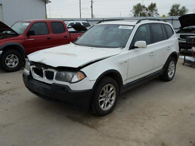WBXPA73424WC36340 - 2004 BMW X3 2.5I WHITE photo 2