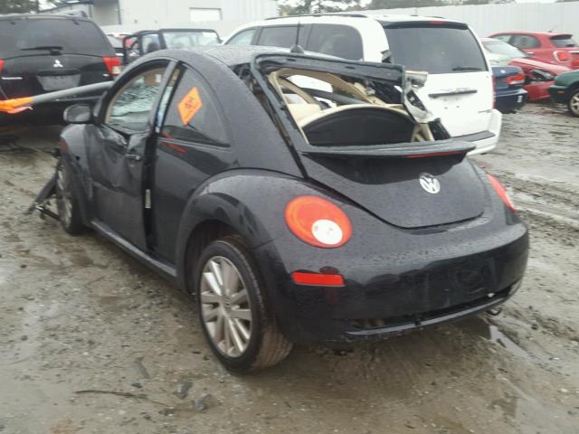 3VWRW31C98M523748 - 2008 VOLKSWAGEN NEW BEETLE BLACK photo 3