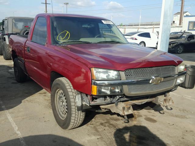 1GCEC14X83Z150075 - 2003 CHEVROLET SILVERADO BURGUNDY photo 1