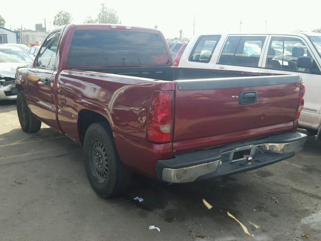 1GCEC14X83Z150075 - 2003 CHEVROLET SILVERADO BURGUNDY photo 3