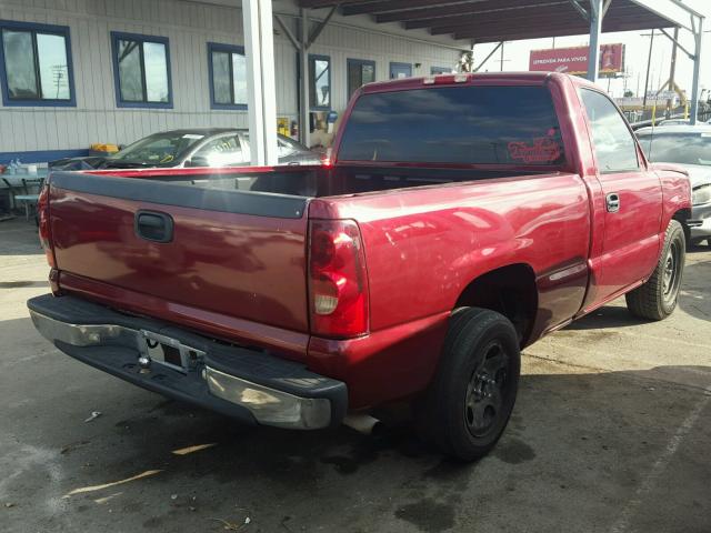 1GCEC14X83Z150075 - 2003 CHEVROLET SILVERADO BURGUNDY photo 4