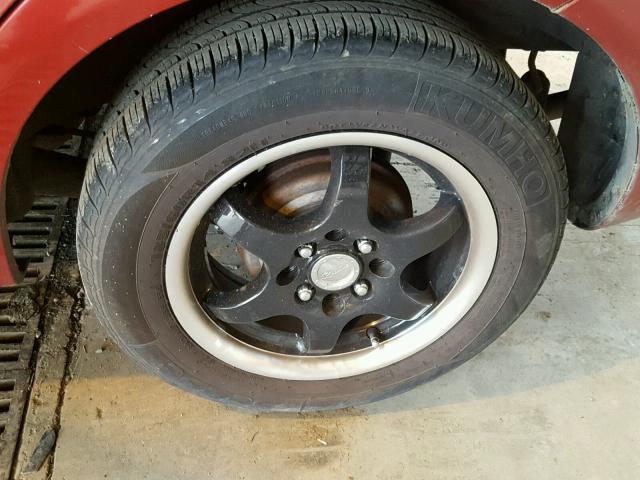 KL1TD52655B329506 - 2005 CHEVROLET AVEO BASE Czerwony zdjęcie 9