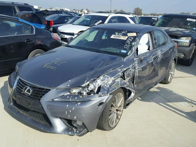 JTHBF1D28E5006369 - 2014 LEXUS IS 250 GRAY photo 2