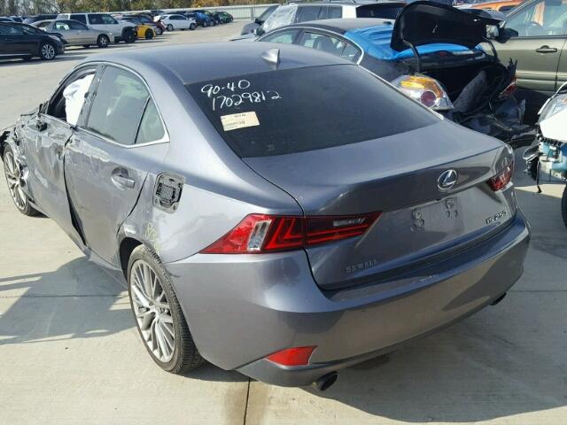 JTHBF1D28E5006369 - 2014 LEXUS IS 250 GRAY photo 3