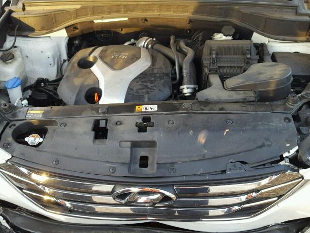5XYZW3LA6DG017722 - 2013 HYUNDAI SANTA FE S WHITE photo 7