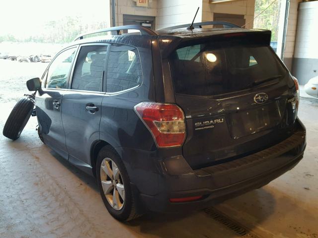 JF2SJAHC5FH573157 - 2015 SUBARU FORESTER 2 GRAY photo 3