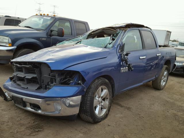 1C6RR7LG9HS553946 - 2017 RAM 1500 SLT BLUE photo 2