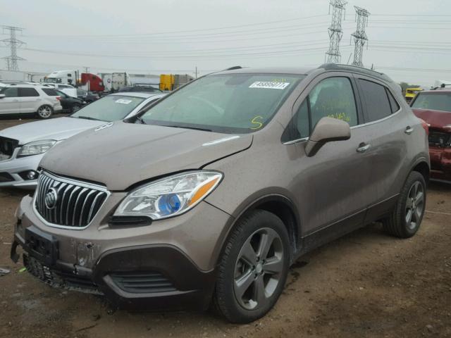 KL4CJASB4DB209664 - 2013 BUICK ENCORE BEIGE photo 2