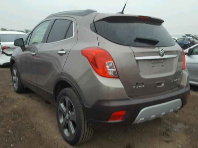 KL4CJASB4DB209664 - 2013 BUICK ENCORE BEIGE photo 3