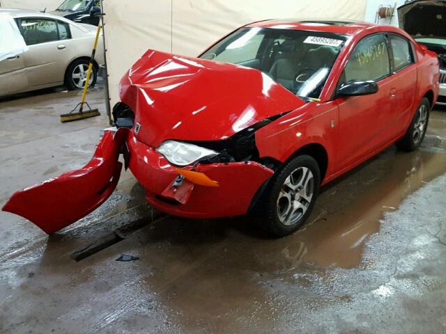 1G8AM12F45Z145894 - 2005 SATURN ION LEVEL RED photo 2