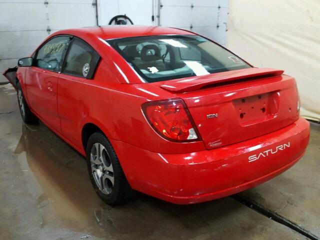 1G8AM12F45Z145894 - 2005 SATURN ION LEVEL RED photo 3