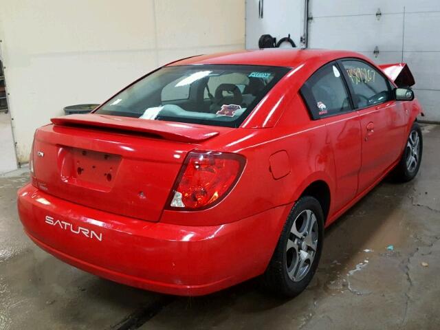 1G8AM12F45Z145894 - 2005 SATURN ION LEVEL RED photo 4