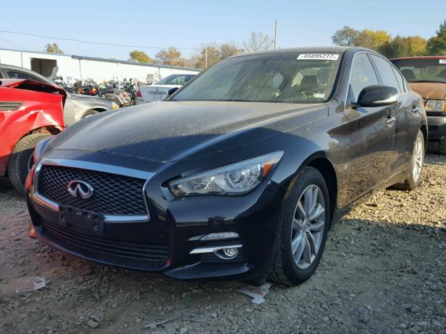JN1BV7AR0EM692392 - 2014 INFINITI Q50 BASE BLACK photo 2