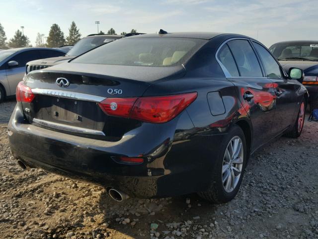 JN1BV7AR0EM692392 - 2014 INFINITI Q50 BASE BLACK photo 4