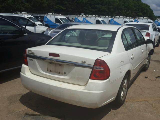 1G1ZS51F16F249309 - 2006 CHEVROLET MALIBU LS თეთრი ფოტო 4