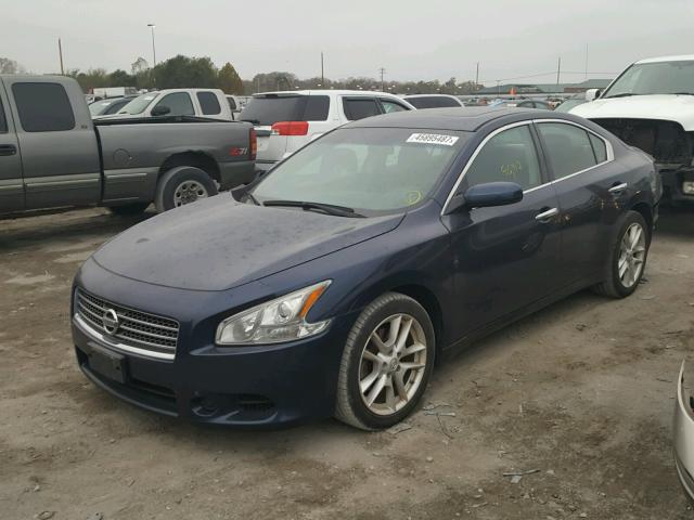 1N4AA51EX9C845240 - 2009 NISSAN MAXIMA S BLUE photo 2