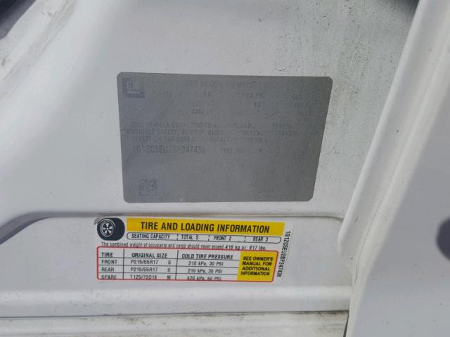 1G1ZC5EU2BF247438 - 2011 CHEVROLET MALIBU 1LT თეთრი ფოტო 10