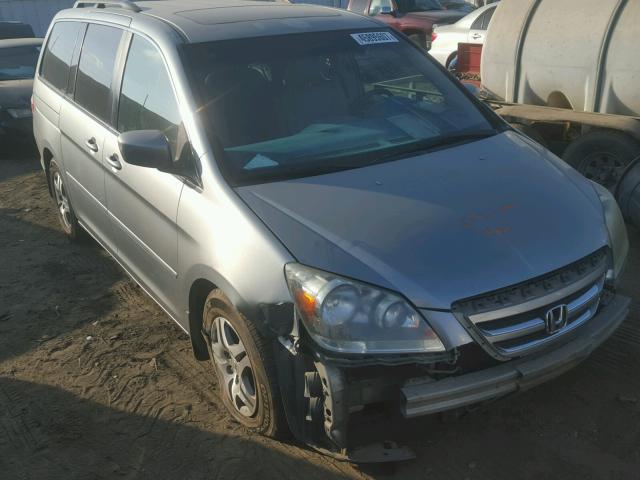 5FNRL38616B123843 - 2006 HONDA ODYSSEY EX GRAY photo 1